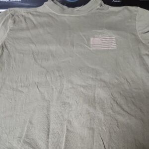 Boys Olive Flag Graphic T-Shirt